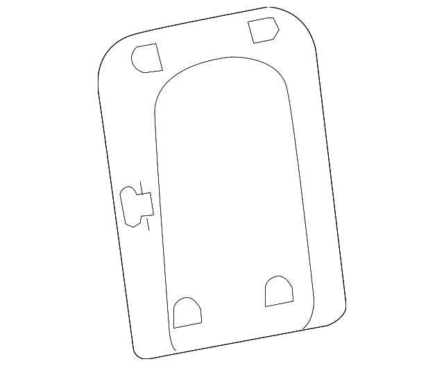 Backcover-Squab - Discontinued (Jaguar OEM) XR836744CGTOEM