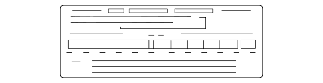 Label-Emission XR846007OEM