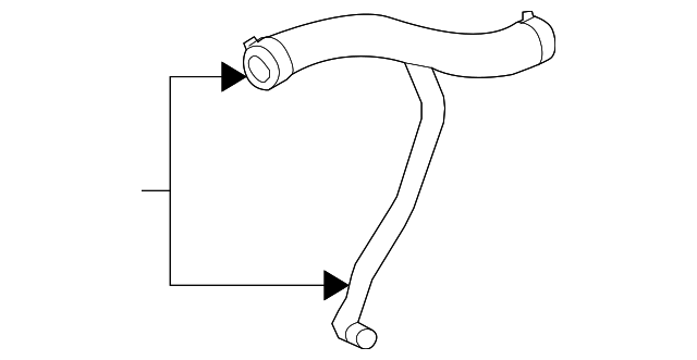 Hose-Radiator (Jaguar OEM) XR849188OEM