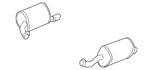 Silencer-Exhaust (Jaguar OEM) XR849451OEM