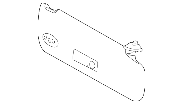 Sunvisor (Jaguar OEM) XR849725AGDOEM