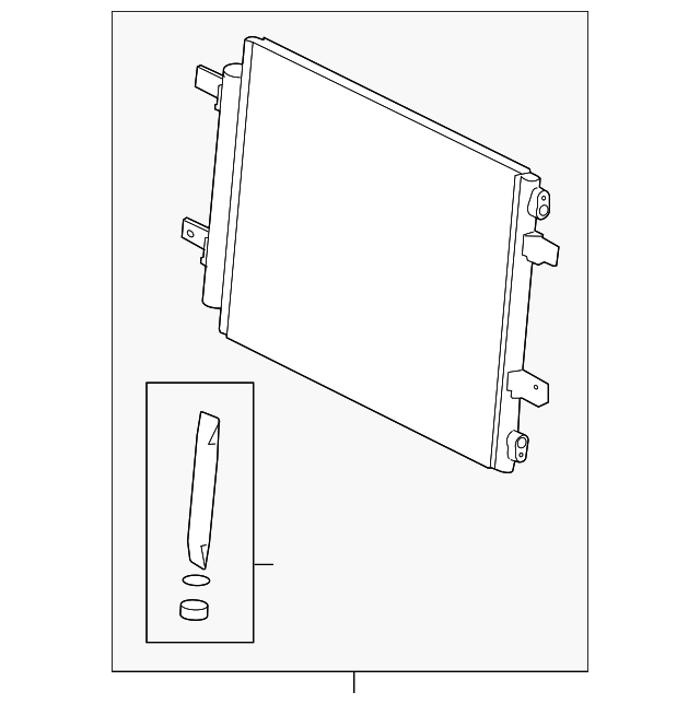 Condenser (Jaguar OEM) XR856373OEM