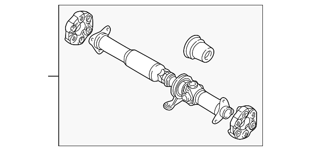 Propshaft (Jaguar OEM) XR857526OEM