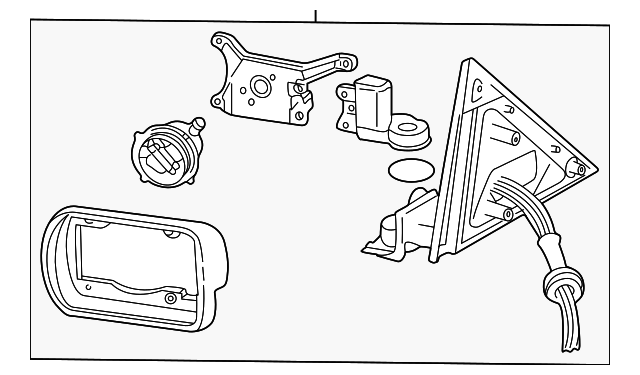 Mirror-Door (Jaguar OEM) XR857833OEM