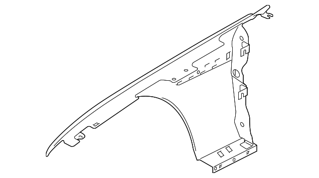 Panel-Fender (Jaguar OEM) XR858570OEM