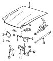 Catch-Bonnet - Discontinued (Jaguar OEM) BEC12175OEM