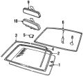 Mirror-Interior (Jaguar OEM) BEC24923OEM