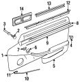 Capping-Waist - Discontinued (Jaguar OEM) BEC7926OEM
