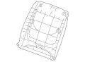 Backcover-Squab (Jaguar OEM) C2C13098ADXOEM