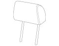 Headrest (Jaguar OEM) C2C13151LHJOEM
