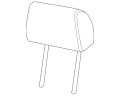 Headrest (Jaguar OEM) C2C13184RFCOEM