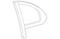 Glass-Quarter (Jaguar OEM) C2C22842OEM