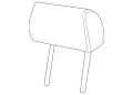 Headrest (Jaguar OEM) C2C36066LHHOEM