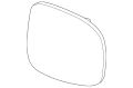 Glass-Door Mirro (Jaguar OEM) C2C37095OEM