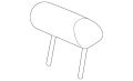 Headrest (Jaguar OEM) C2D11389CJBOEM