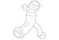 Hose-Bottom (Jaguar OEM) C2D20066OEM
