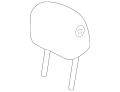 Headrest (Jaguar OEM) C2D40159PVJOEM