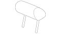 Headrest (Jaguar OEM) C2D4859YEXOEM