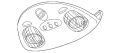 Console-Roof (Jaguar OEM) C2N2796AGDOEM