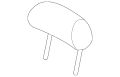 Headrest (Jaguar OEM) C2P10327RGNOEM