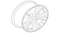 Wheel-Road-Alloy (Jaguar OEM) C2P21174OEM