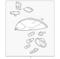 Headlamp - Discontinued (Jaguar OEM) C2P25619OEM