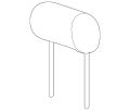Headrest - Discontinued (Jaguar OEM) C2S14439LEGOEM