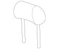 Jaguar Headrest C2S45917LEGOEM