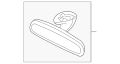 Mirror-Interior (Jaguar OEM) C2S51376OEM