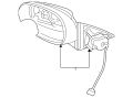 Mirror-Door (Jaguar OEM) C2S51665OEM