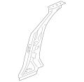 Reinf-B/C Post (Jaguar OEM) C2Z17489OEM