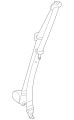 Seatbelt (Jaguar OEM) C2Z20972JMNOEM