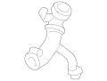 Hose-Bottom (Jaguar OEM) C2Z21608OEM