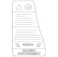 Label-Airbag (Jaguar OEM) C2Z4075OEM