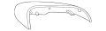 Backcover-Mirror (Jaguar OEM) C2Z4413OEM