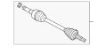 Halfshaft (Jaguar OEM) C2Z4813OEM