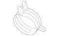 Jaguar Clip-Hose CAC87771OEM