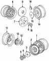 Cover-Wheel Nut (Jaguar OEM) CBC4974OEM