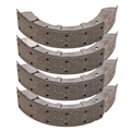 Jaguar Brake Shoe - Front Or Rear - Set Of Four (New)