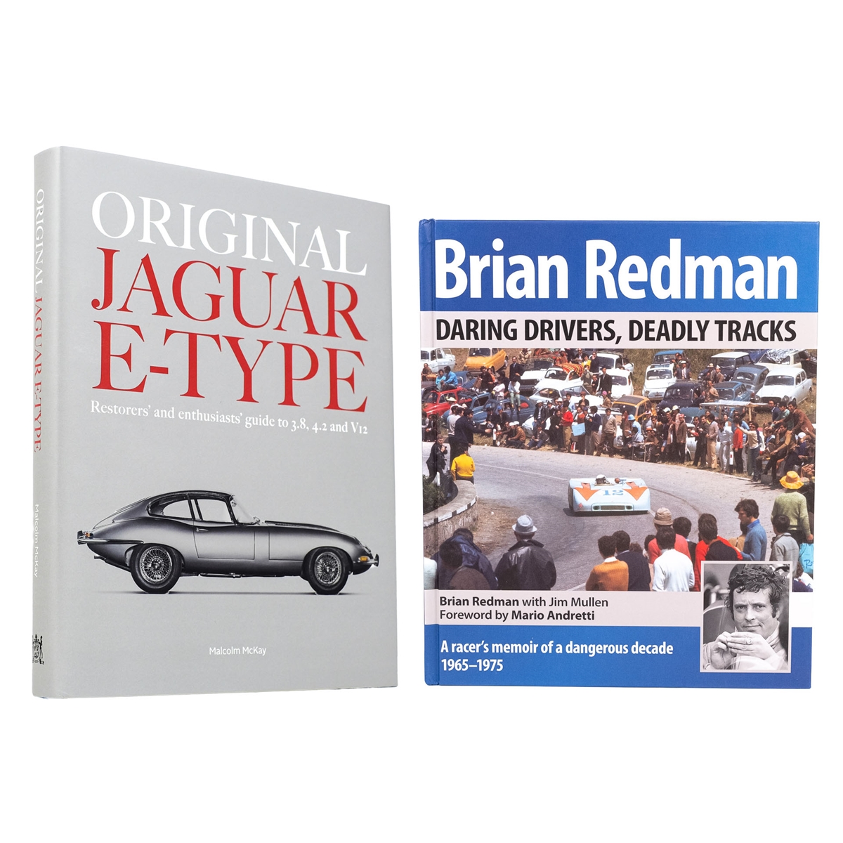 BOOK BUNDLE: Original Jaguar E-Type by Malcolm McKay and Daring Drivers, Deadly Tracks By Brian Redman