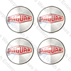 Jaguar Wheel Motif - Retro Style - Set of 4