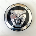 Jaguar Wheel Motif - Black & Chrome - SET