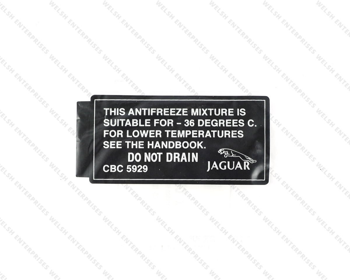 Jaguar Label-Anti Freez