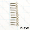 Jaguar Tack Chrome Screw - 10 Pack