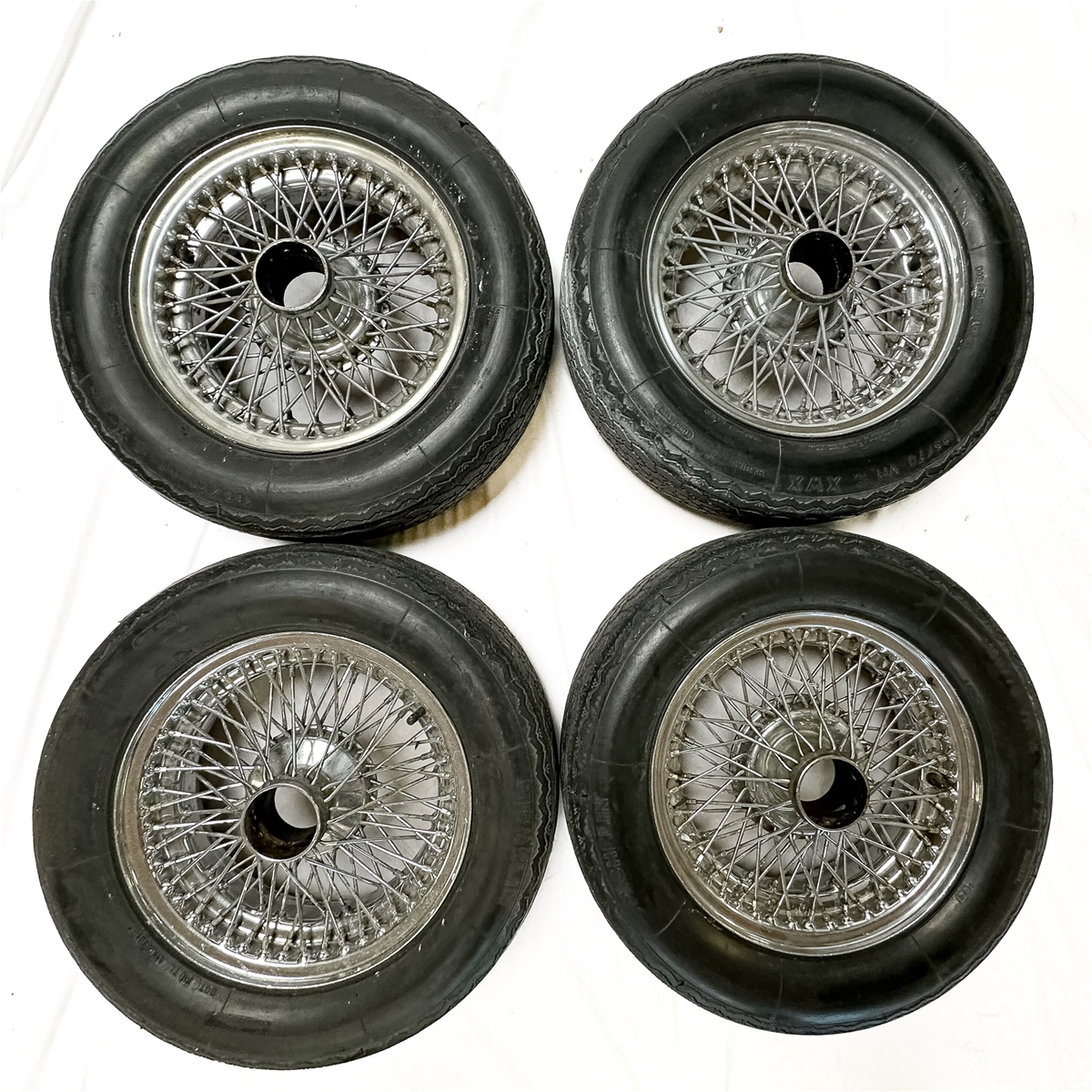Dayton D455 Wire Wheel and Tire Set of 4, Used
