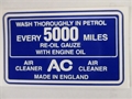 Jaguar Decal Air Filter  Rectangular