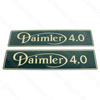 Jaguar Daimler Number Plate Pair - Daimler 4.0