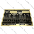 Jaguar Vin Plate Brass