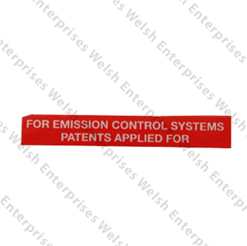 Jaguar Strom Carburetor Decal 