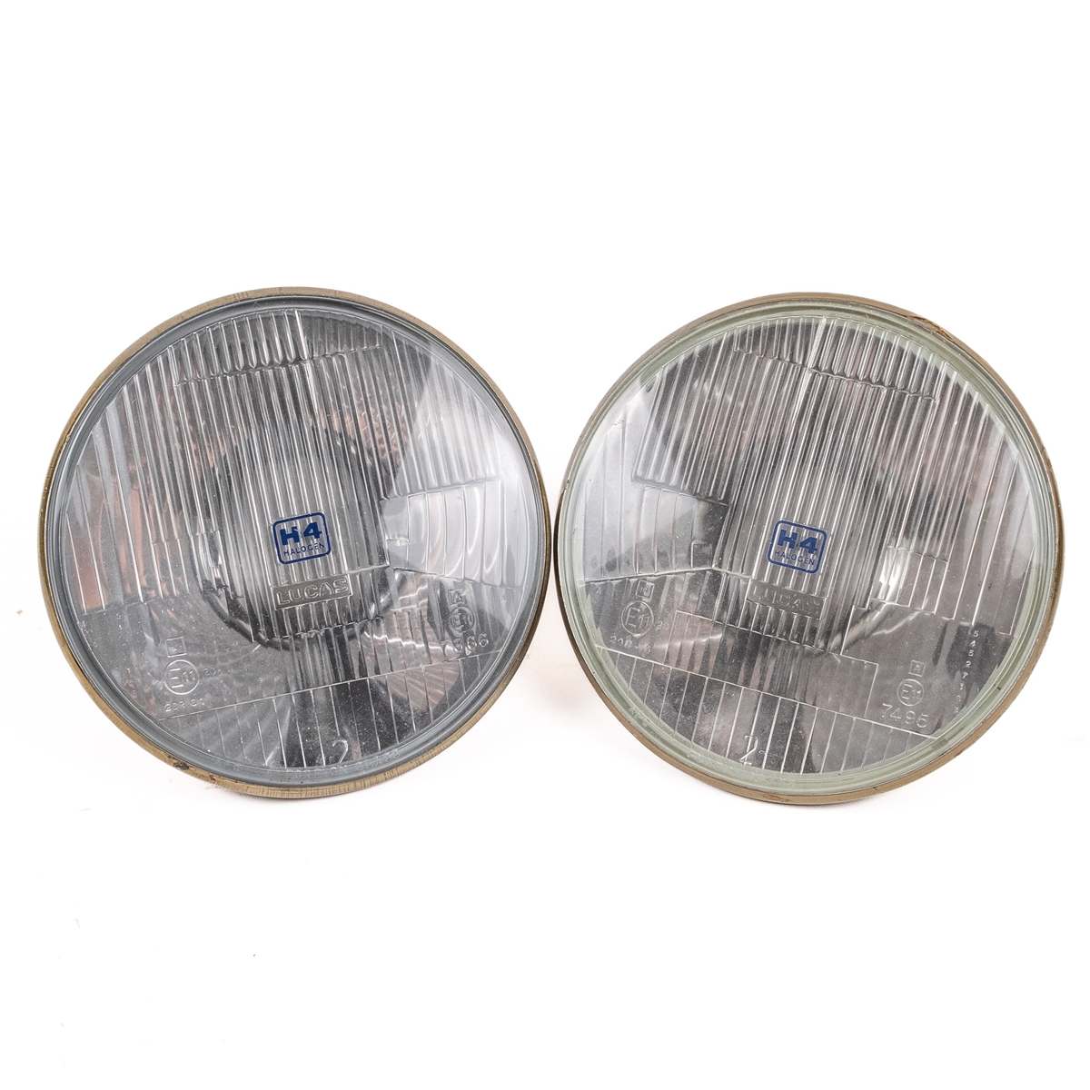 Headlight Pair H4 Halogen 7" LUCAS